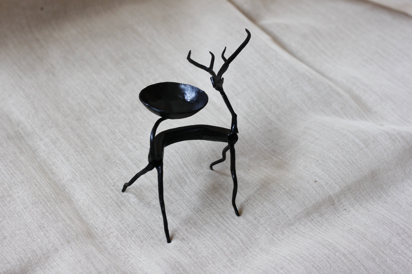 Deer Candle Holder - Elegant Metal Decor